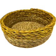 Sabai Grass | Bread Basket (Round without Handle) - Turmeric Yellow - Taalapatra Vibes