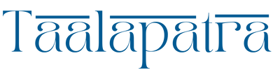 Taalapatra Logo Horizontal Blue Trans - Handmade Crafts, Fashion & Decor 