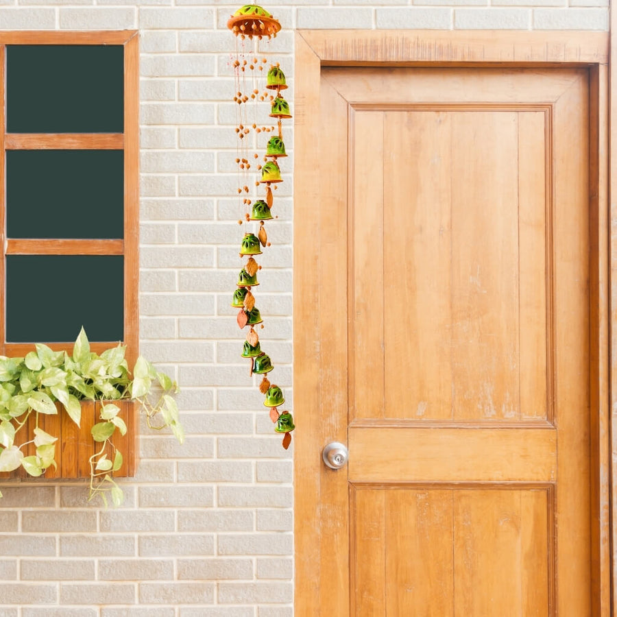 Handcrafted Terracotta | Hanging Bells / Wind Chimes - Taalapatra