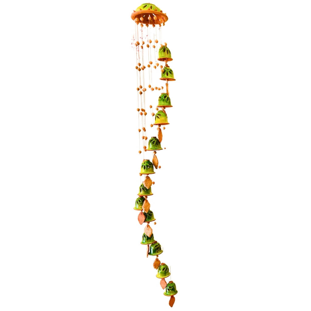 Handcrafted Terracotta | Hanging Bells / Wind Chimes - Taalapatra