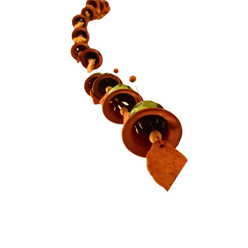 Handcrafted Terracotta | Hanging Bells / Wind Chimes - Taalapatra Vibes