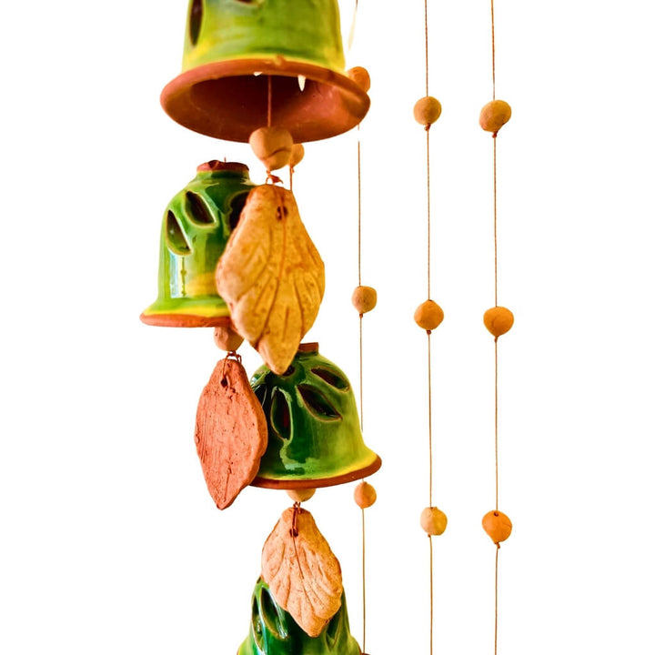 Handcrafted Terracotta | Hanging Bells / Wind Chimes - Taalapatra