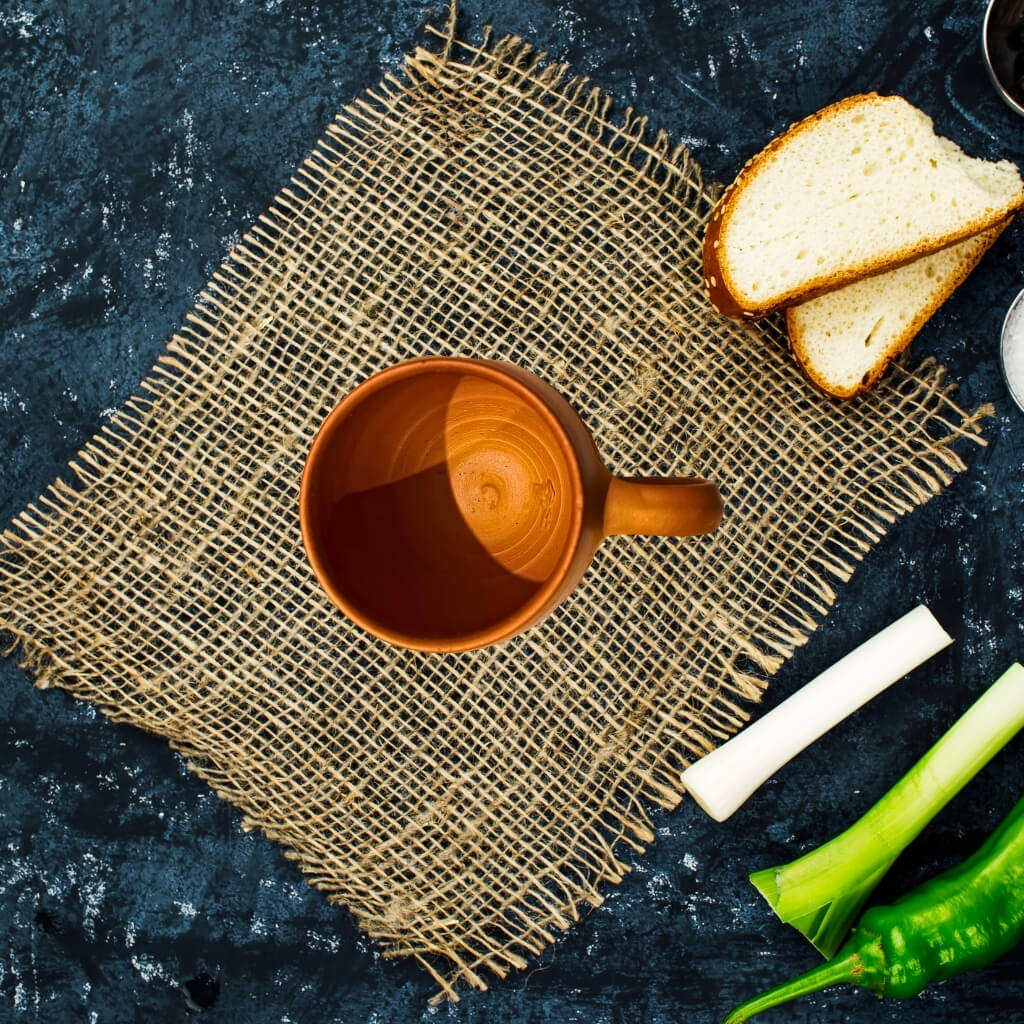 Handcrafted Terracotta | Tea Cup Set of 6 (Design 2) - Taalapatra Vibes