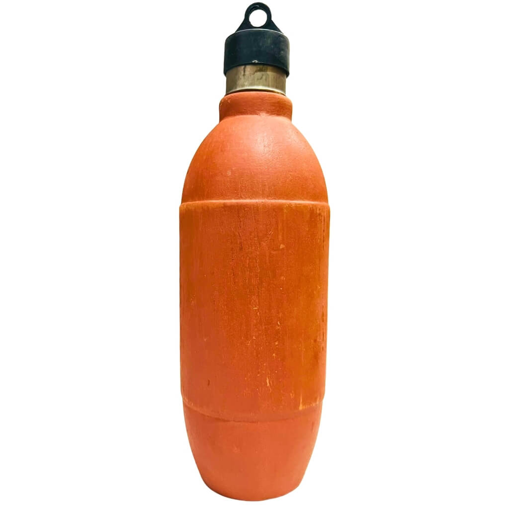 Handcrafted Terracotta | Earthen Water Bottle (Design 2) - Taalapatra Vibes