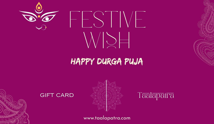 Festive Wish (Happy Durga Puja) - eGift Card - Taalapatra Vibes
