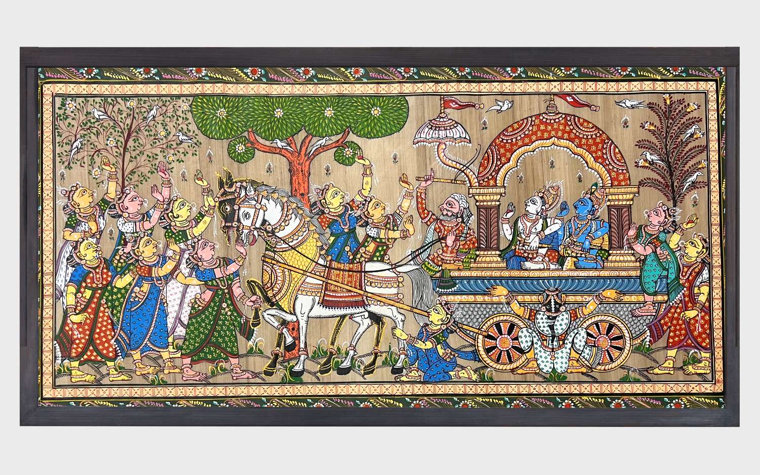Taalapatra - Pattachitra Painting - Krishna Balaram