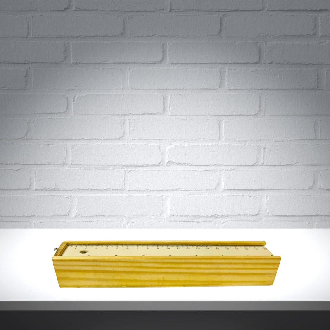 Wooden Pencil Box | Colour Pencils, Scale, Eraser & Sharpener - Taalapatra