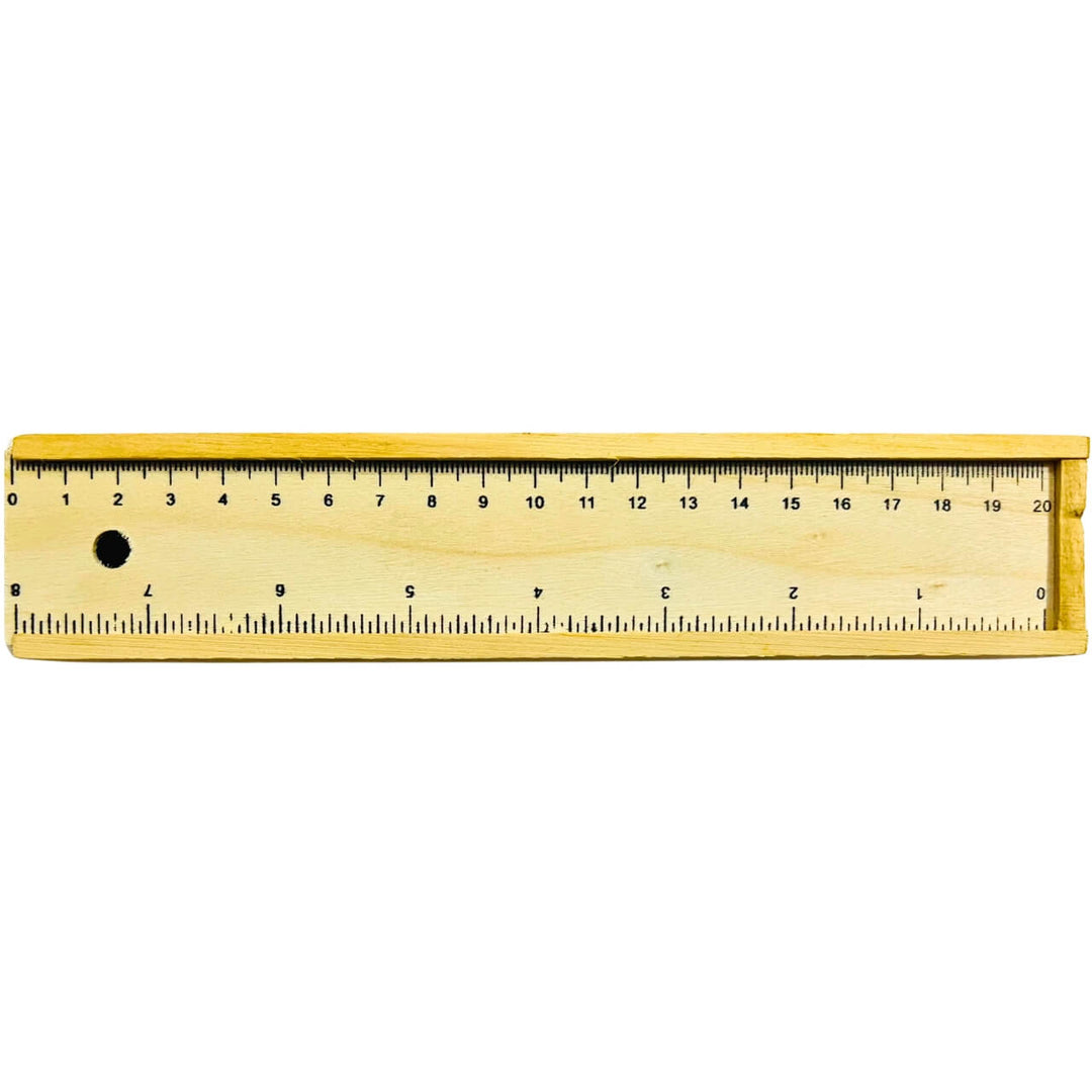 Wooden Pencil Box | Colour Pencils, Scale, Eraser & Sharpener - Taalapatra